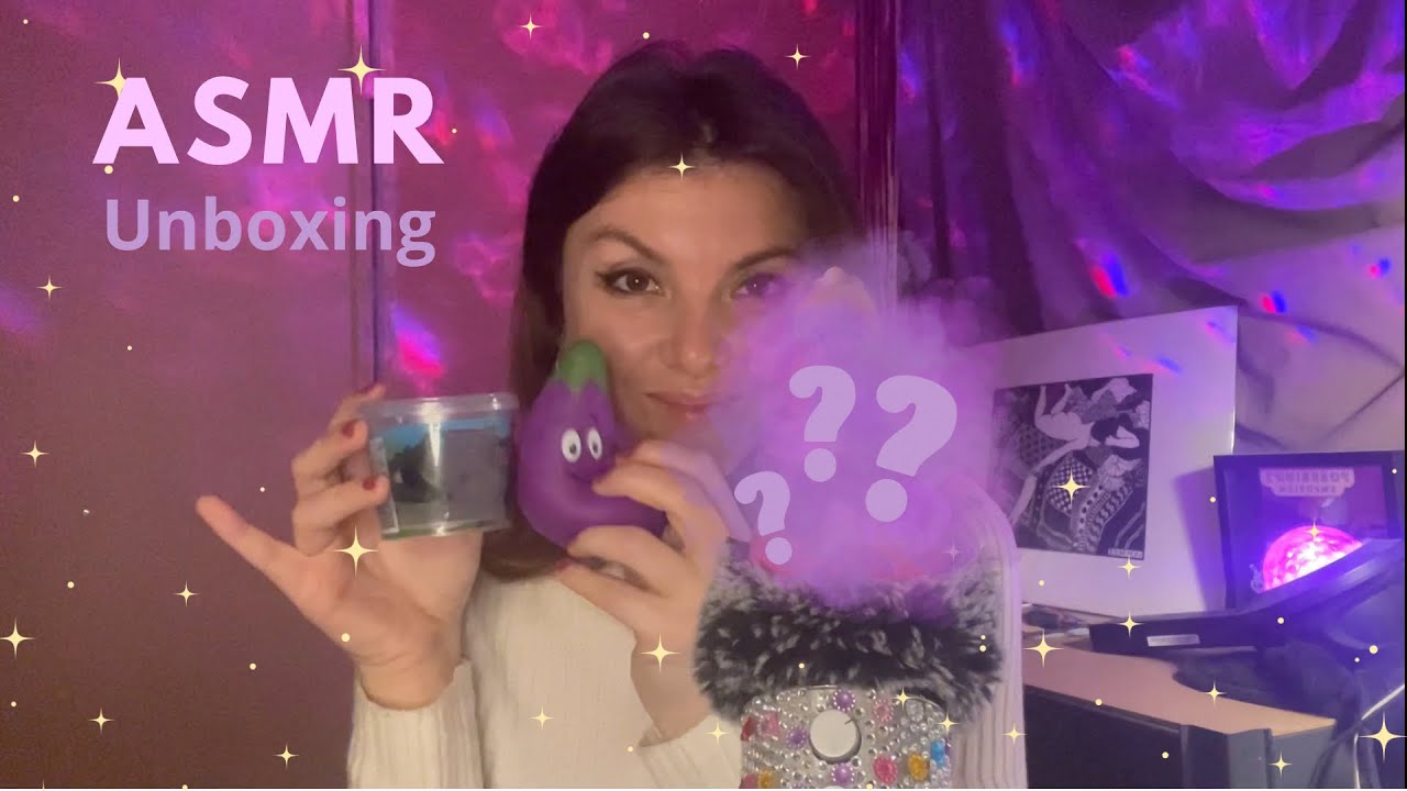 ASMR UNBOXING || HAUL ACTION || Slime, Aubergine et sucette surprise