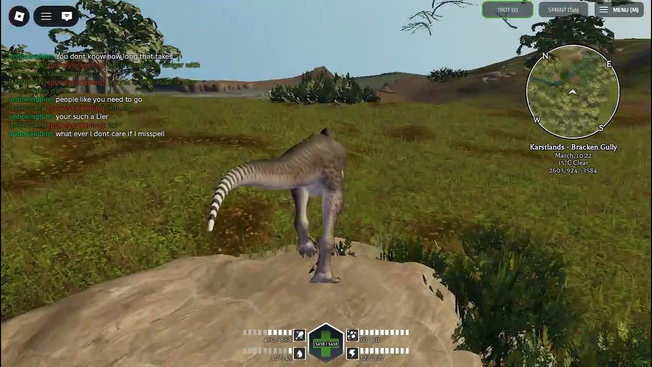 Never trust an Edmontosaurus on Pe