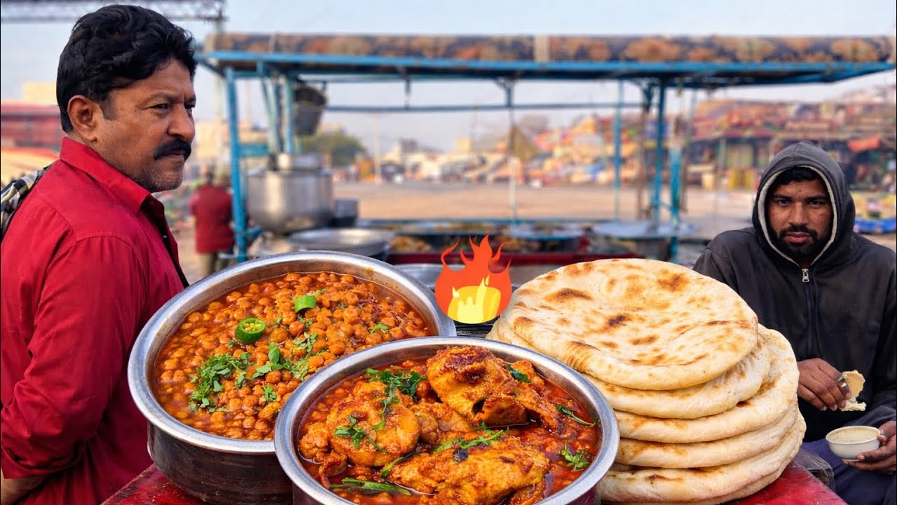 😱 FULL BREAKFAST UNDER 100 PKR |  THIS STREET FOOD IN BHAVNAGAR SHOCKED ME
