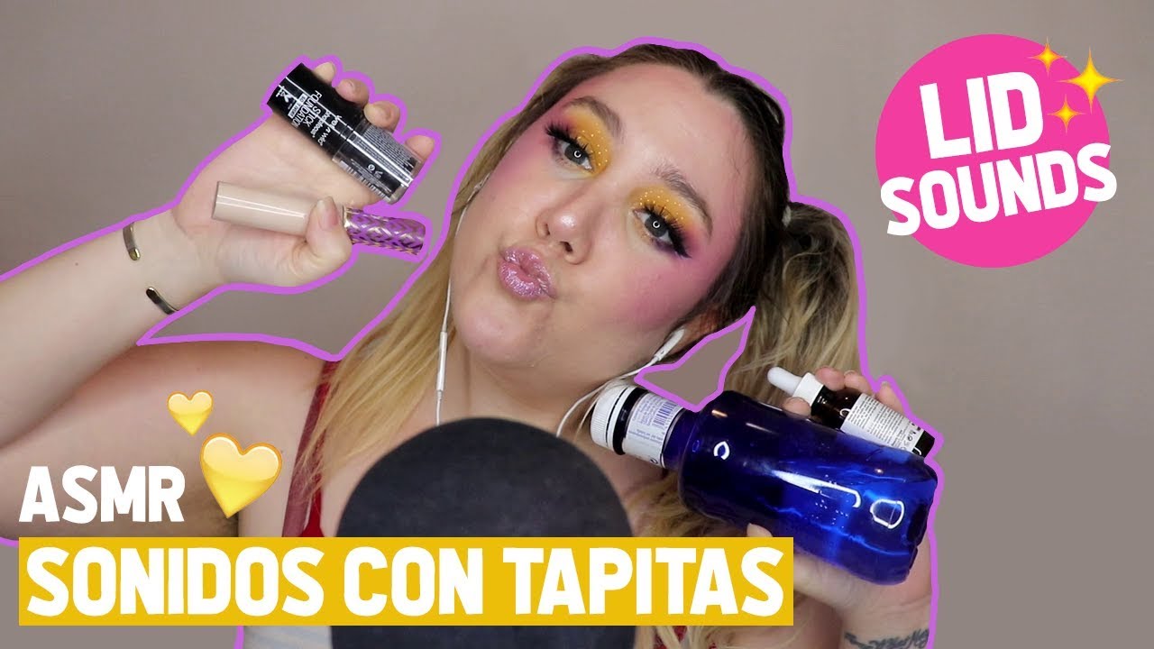 ASMR ARGENTINA - Tapping - susurros - lid sounds -sonidos con tapitas