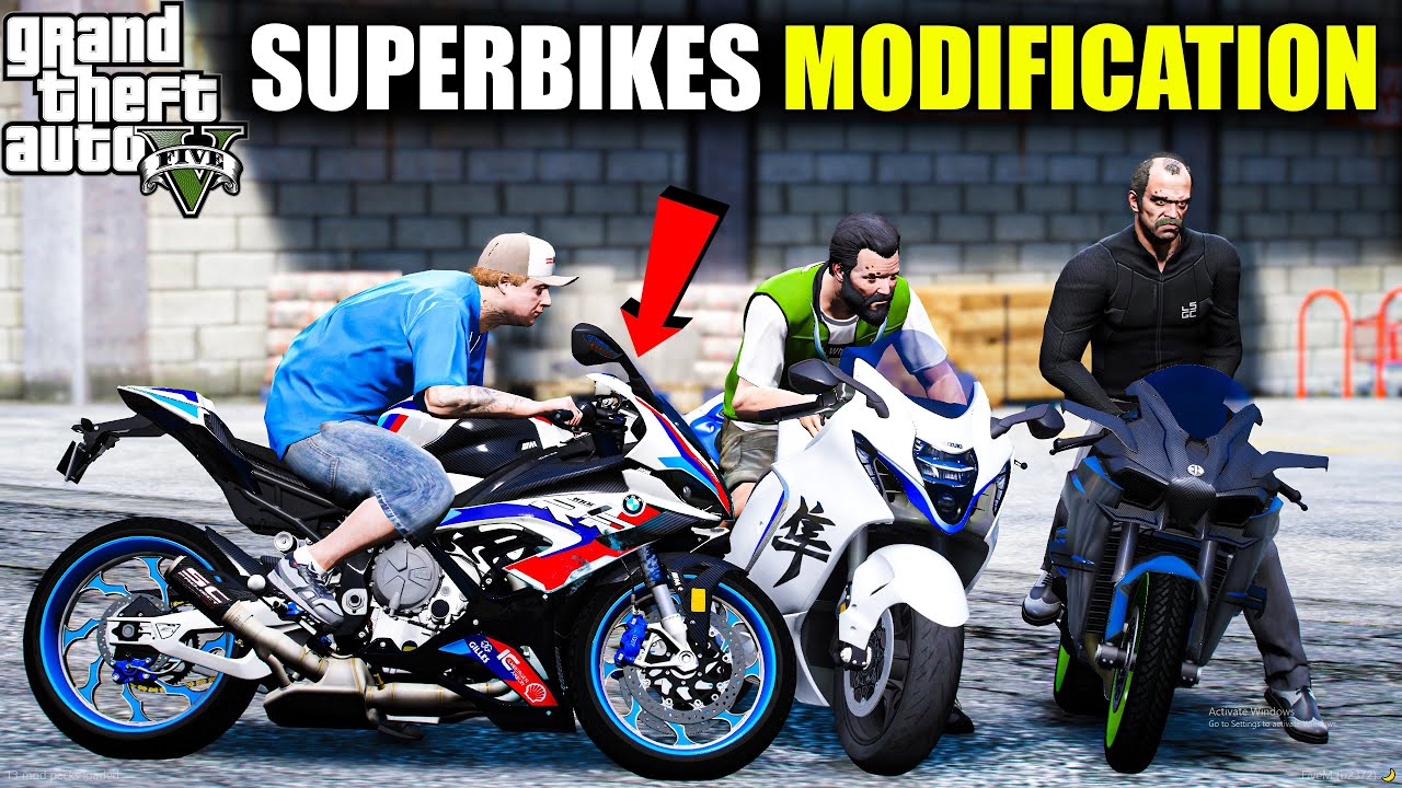 GTA 5 : JIMMY MICHAEL AND FRANKLIN SUPER BIKES TOP MODIFICATION ADN DRAG RACE OMG! 2024