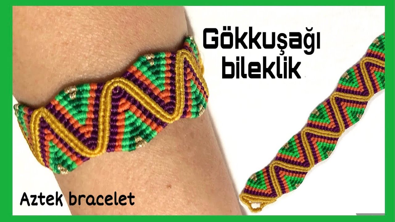 Gökkuşağı(rainbow)bracelet/#macramegökkuşağıbileklik#rainbowbracelet#aztekbileklik