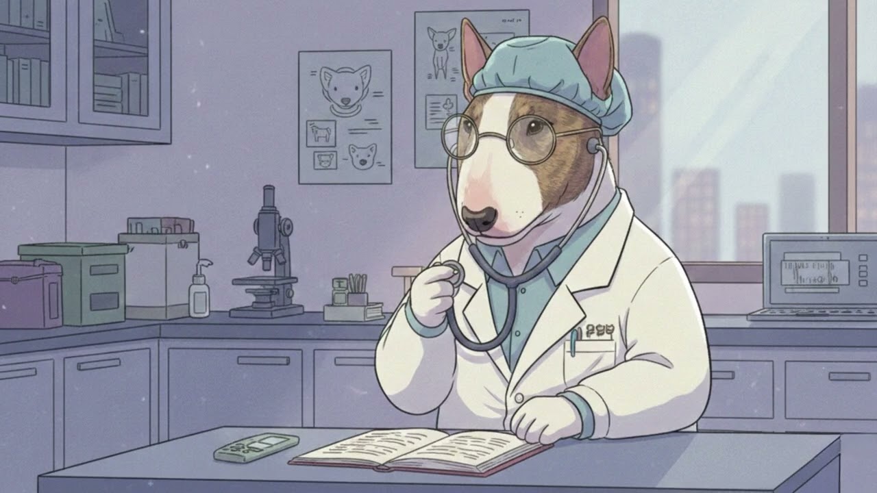 Cozy Lofi Vet Clinic with Boogie | Relaxing Background Music for Studying & Working