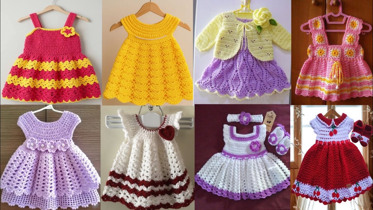 Leatst winter Crochet Baby Girl Frock Dress Design 2026/ Beautiful Trending Crochet Baby Girl Frock 