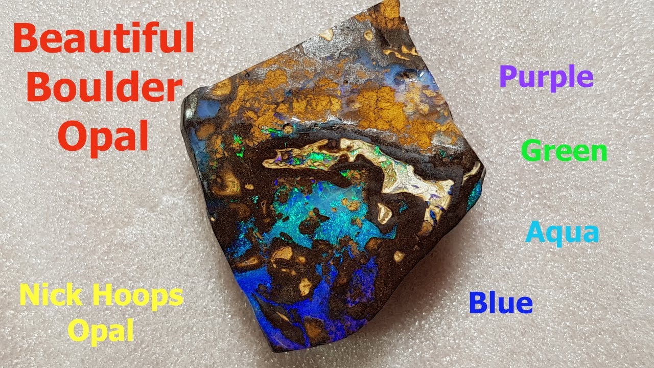 Nova Point Carving Boulder Opal (Nick Hoops Rub)