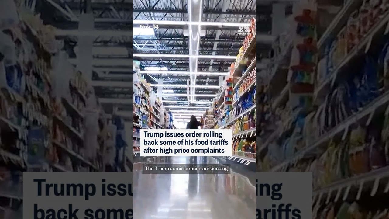 Trump issues order rolling back some his food tariffs after high price complaints