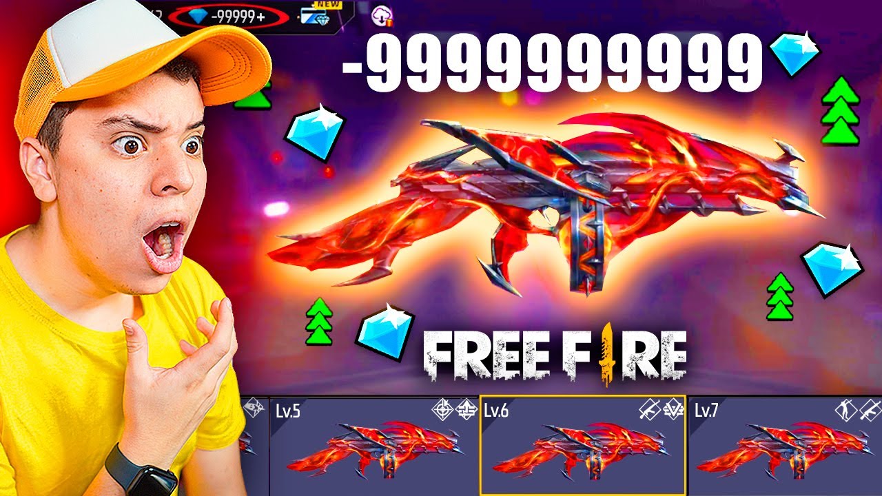 ¡COMPRE POR MUCHO 💲💲💲 LA THOMPSON EVOLUTIVA DE FREE FIRE! 🔥 * COSTOSO * LEVEL 7 MAX