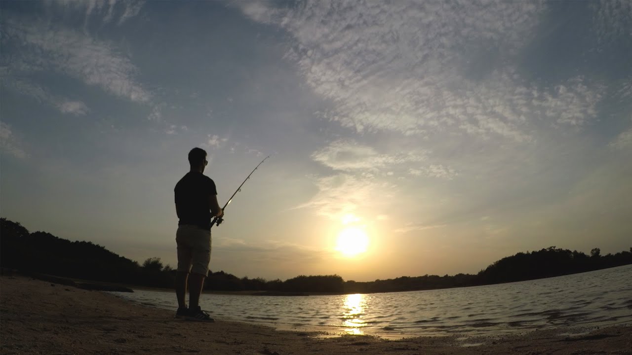 Pesca na Barragem da Póvoa, Portugal