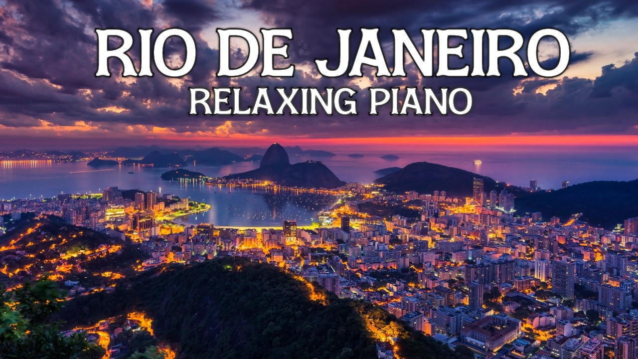 Rio de Janeiro From Above in 4K 🇧🇷 | Relaxing Piano Music & Aerial Views