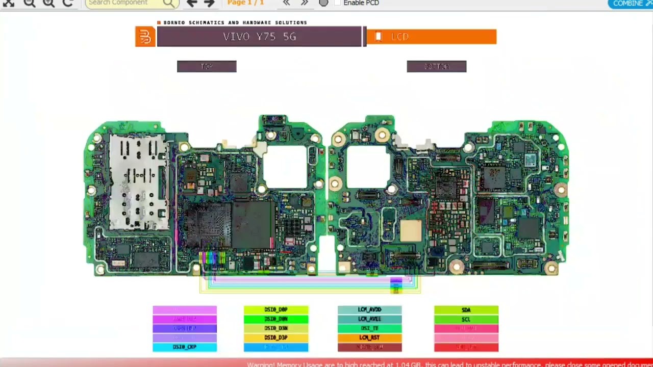 vivo y75 5g digram lcd light touch charging network all problems solve
