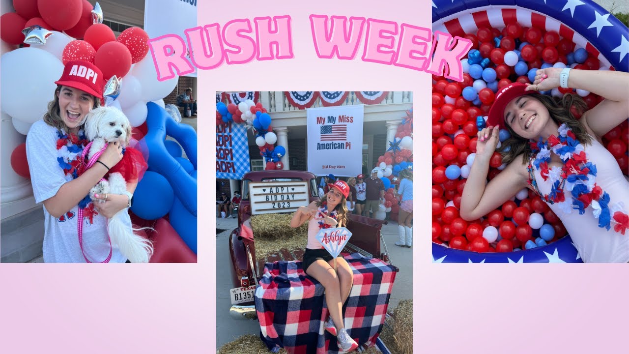 Recruitment Week for a Texas A&M sorority!