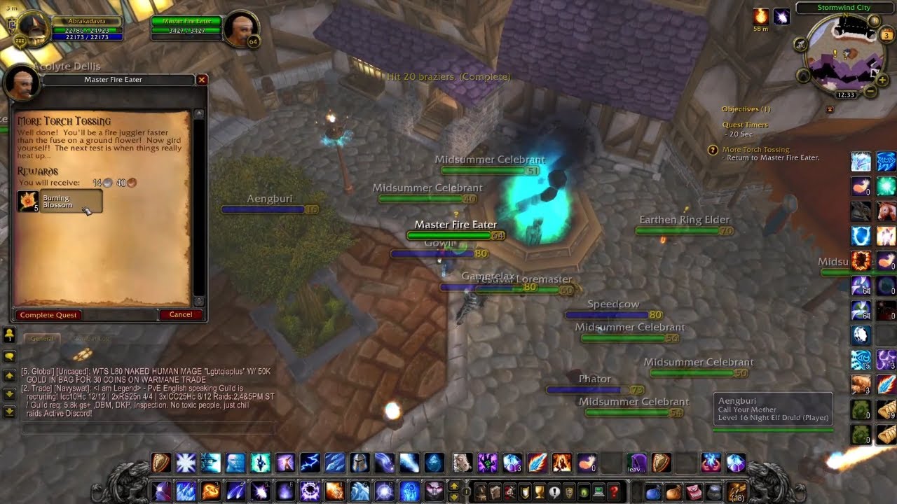wotlk wow quest More Torch Tossing (Midsummer) - Walkthrough