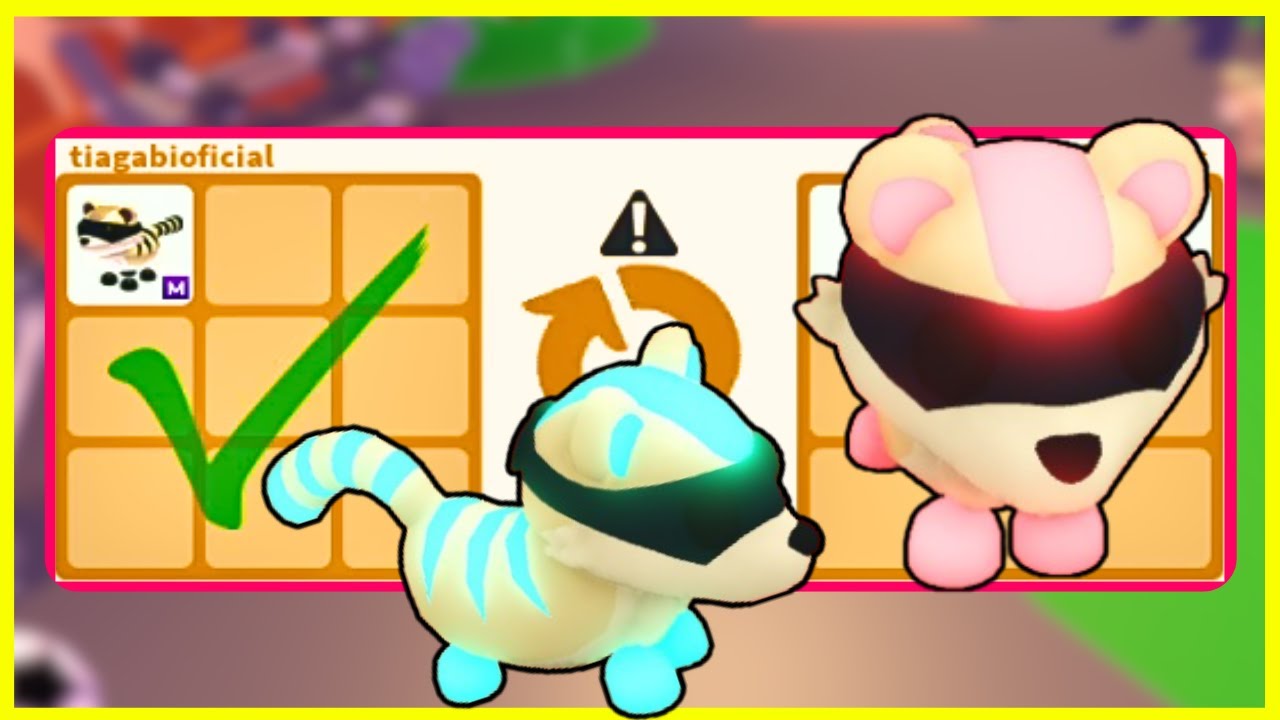 Troquei o RAPOSO SORRATEIRO MEGA NEON no Adopt Me