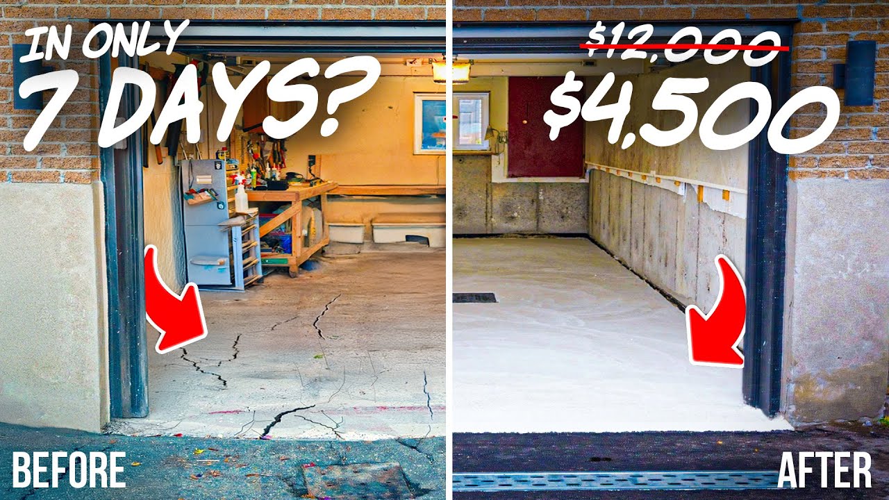 They said it’s too hard, but I did it — DIY Concrete Garage Floor
