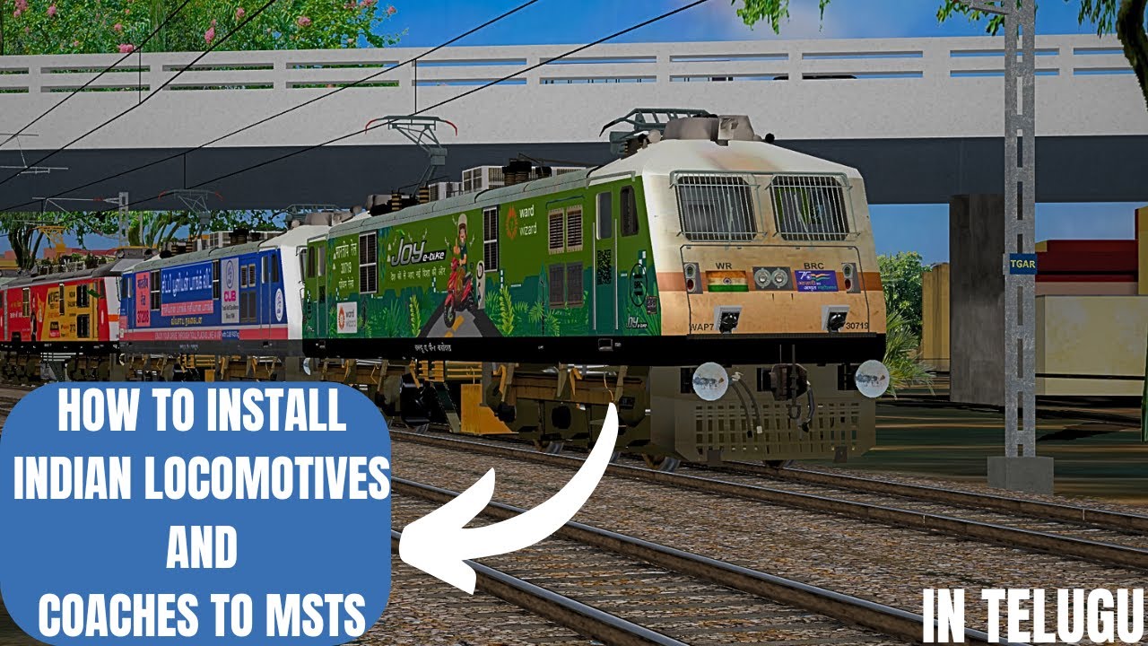 HOW TO ADD INDIAN ADDONS LIKE LOCOMOTIVES AND COACHES TO MSTS OPENRAILS | IN TELUGU | NRW