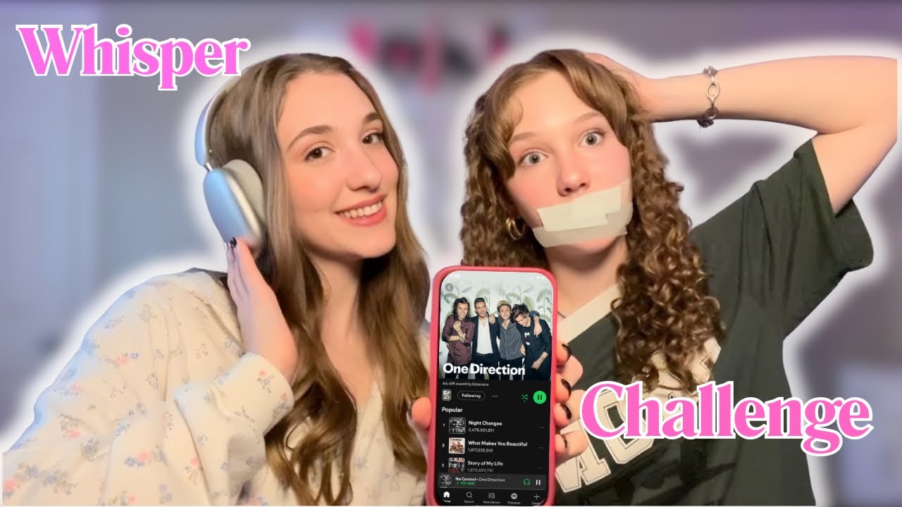 WHAT DID WE SAY!? CHALLENGE * SUPER FUNNY* 😆 #whisperchallenge #trending #sister #funny #fypage ￼￼