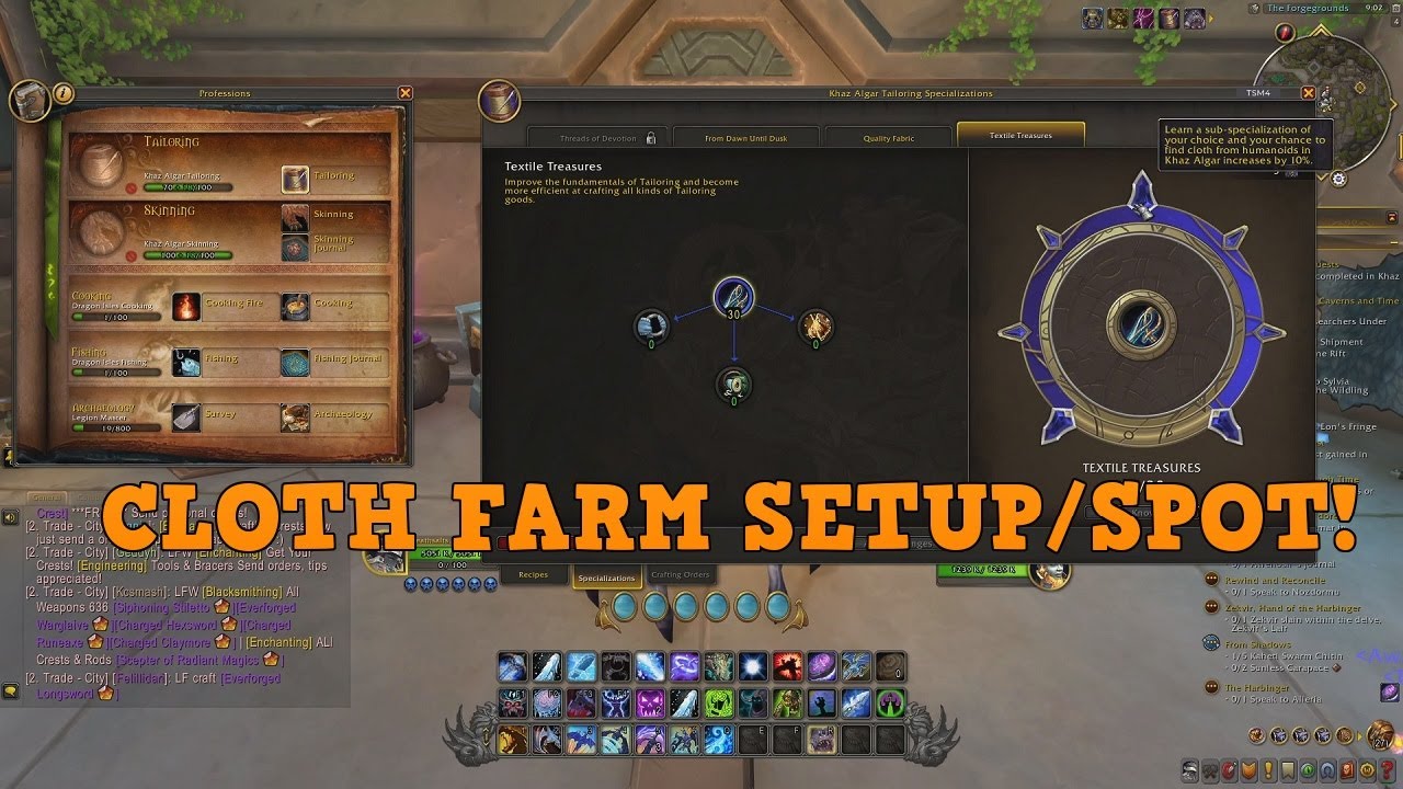 How To Setup and farm Cloth - WoW TWW