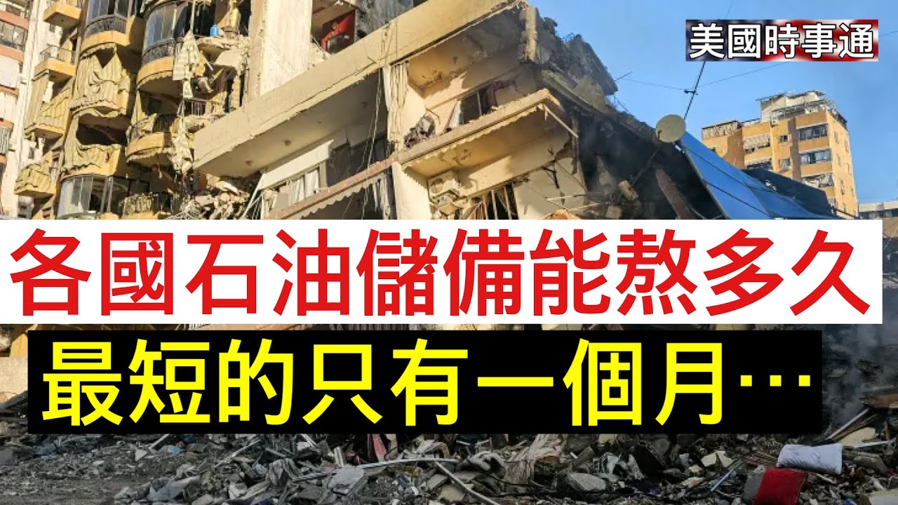 3/9/2026#川普#美國時事通 油價瘋漲，各國儲備能熬多久？