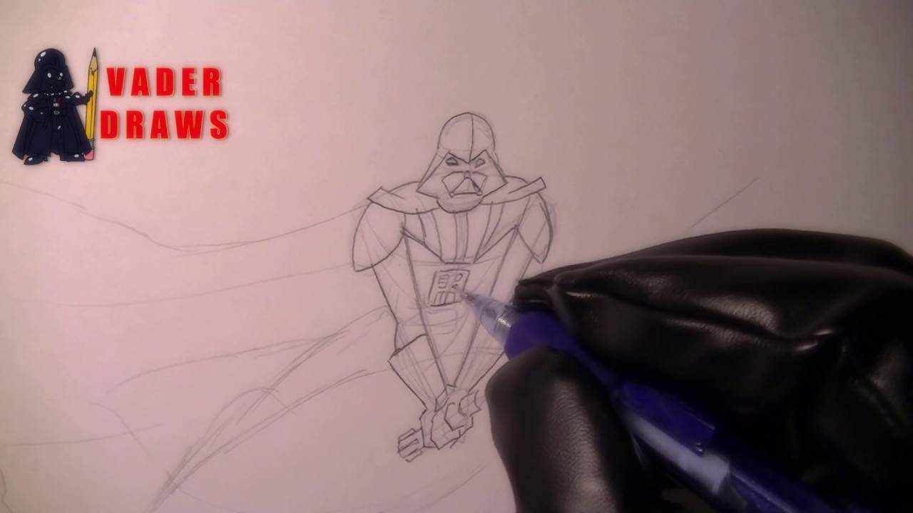 How To Draw Darth Vader Tutorial
