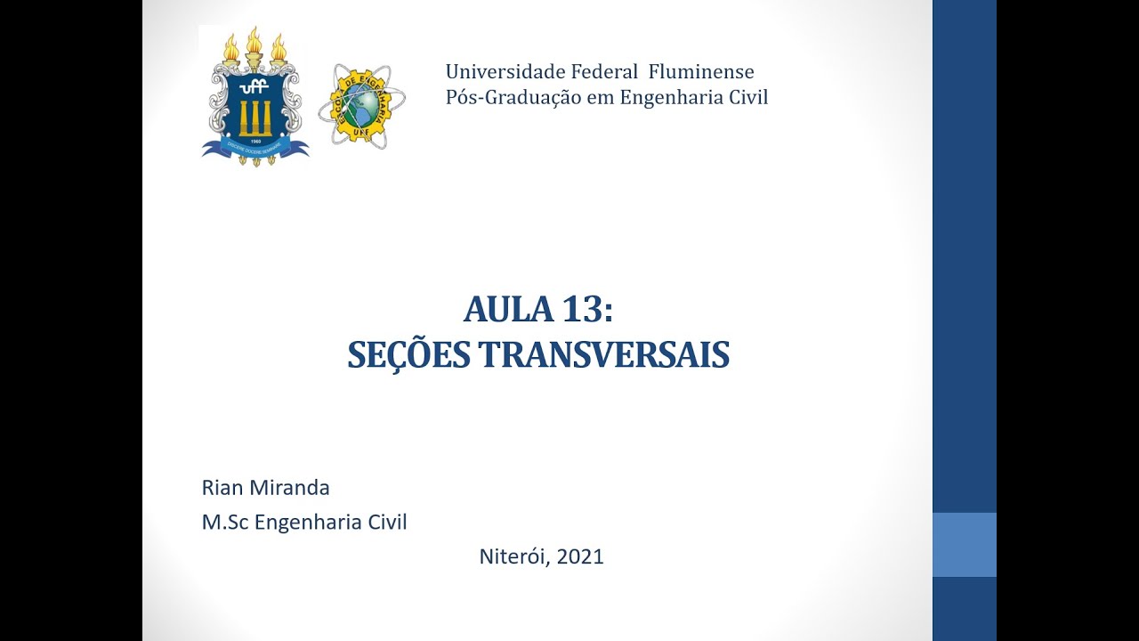 Aula 13: Geração das Seções Transversais