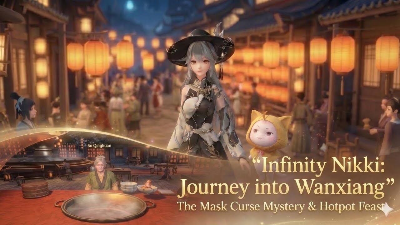 Journey into Wanxiang: The Mask Curse Mystery & Hotpot Feast 🎀 | Infinity Nikki