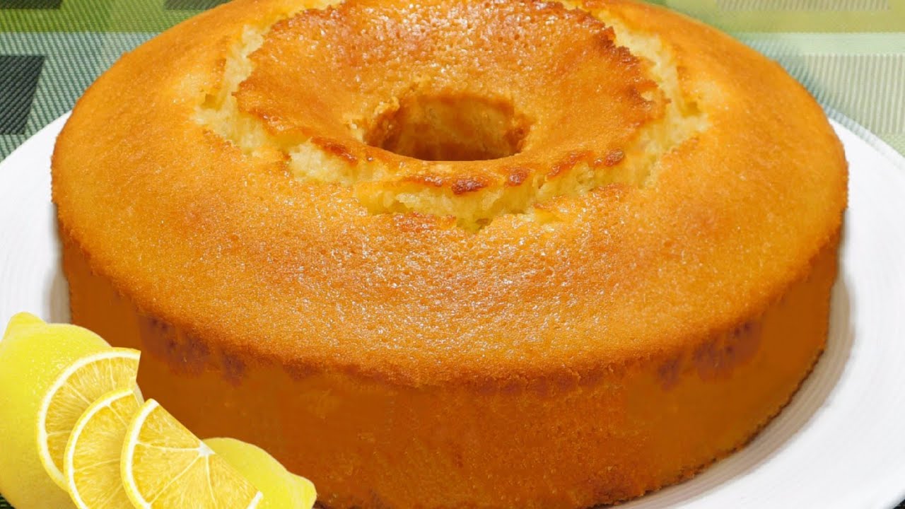 BIZCOCHO DE LIMÓN RIQUÍSIMO ESPONJOSO Y FÁCIL DE HACER
