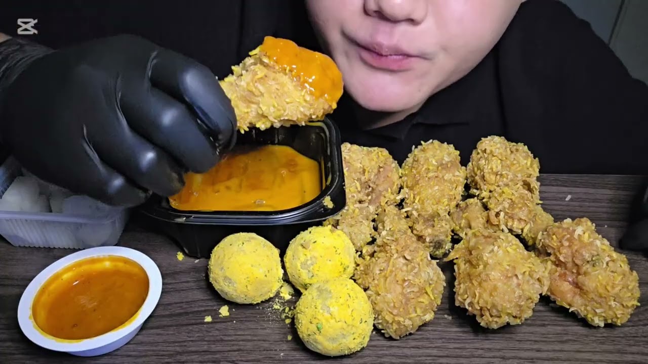 콰삭킹 먹방 (with치즈볼, 떡볶이)