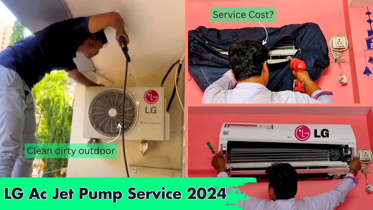 LG AC Jet Pump Cleaning Service 2024 | Full Process In Hindi