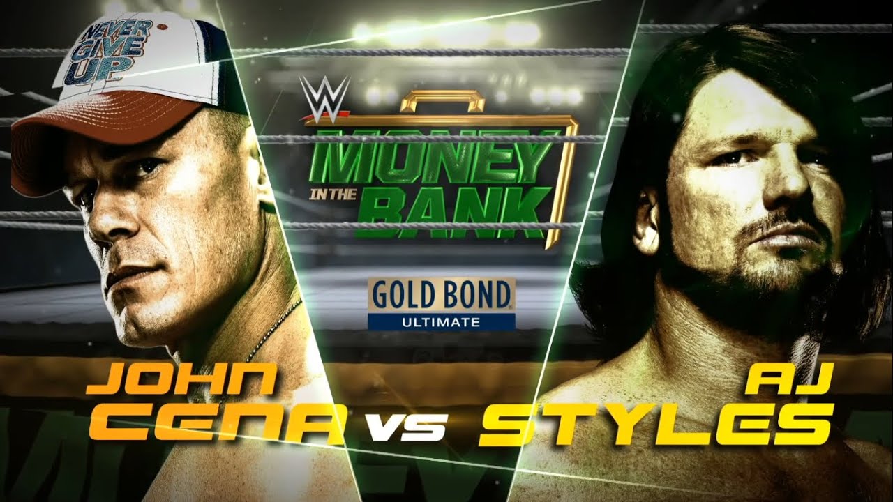 Money in the Bank 2016 Official & Full Match Card 