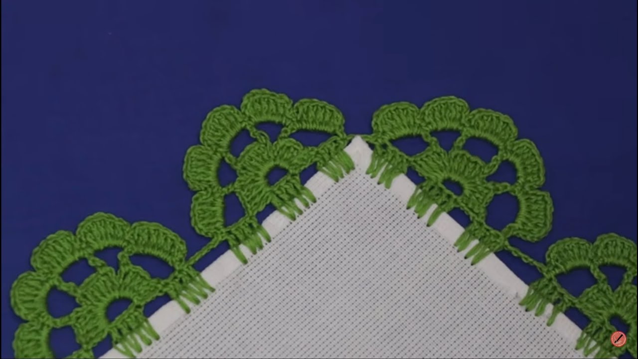 🧵PUNTILLA A CROCHET SUPER BONITA UNA VUELTA🧶ORILLA TEJIDA FACIL 💥  NUMERO 53