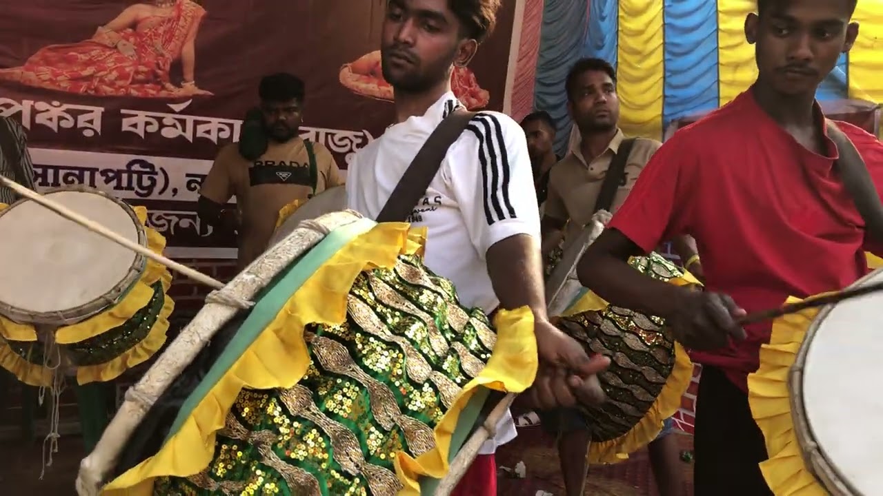 NABADWIP SARASWATI PUJA 2K25 (RAJ DHOL TASHA) PLAYED AN BEAUTIFUL SONG @NABADWIP YOUNG STAFF CLUB﻿🔥﻿