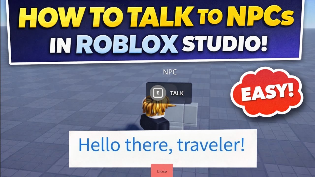 How to Create a Talkable NPC in Roblox Studio | Beginner Friendly