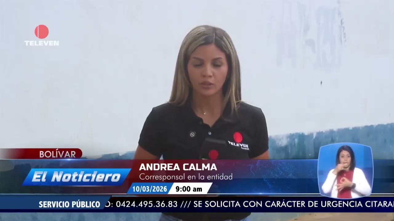 Capturan a integrantes de banda delictiva en Bolívar– El Noticiero emisión meridiana 10/03/26