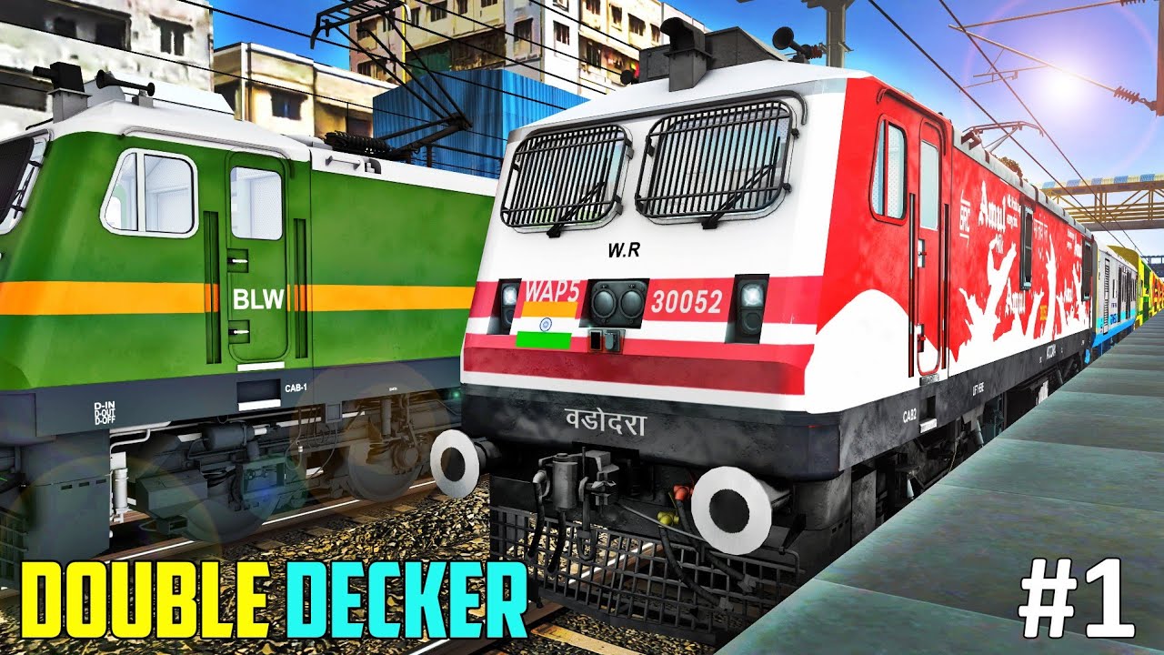 AHMEDABAD MUMBAI DOUBLE DECKER in TRAIN SIMULATOR | PC GamePlay