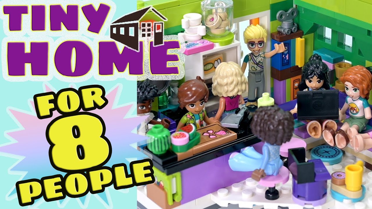 8 человек? Маленький домик? ТАК ВЕСЕЛО 😬 Конкурс по сборке LEGO, часть 2 | Кухня и гостиная