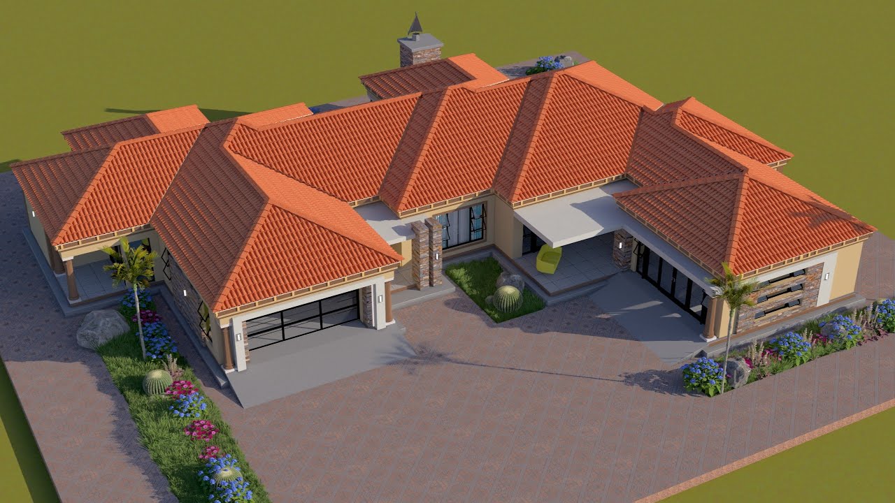 4 BEDROOMS HOUSE PLAN