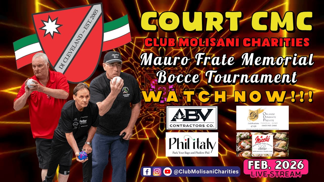 Saturday AM | Court CMC | 2026 CMC Mauro Frate Memorial Bocce Tournament