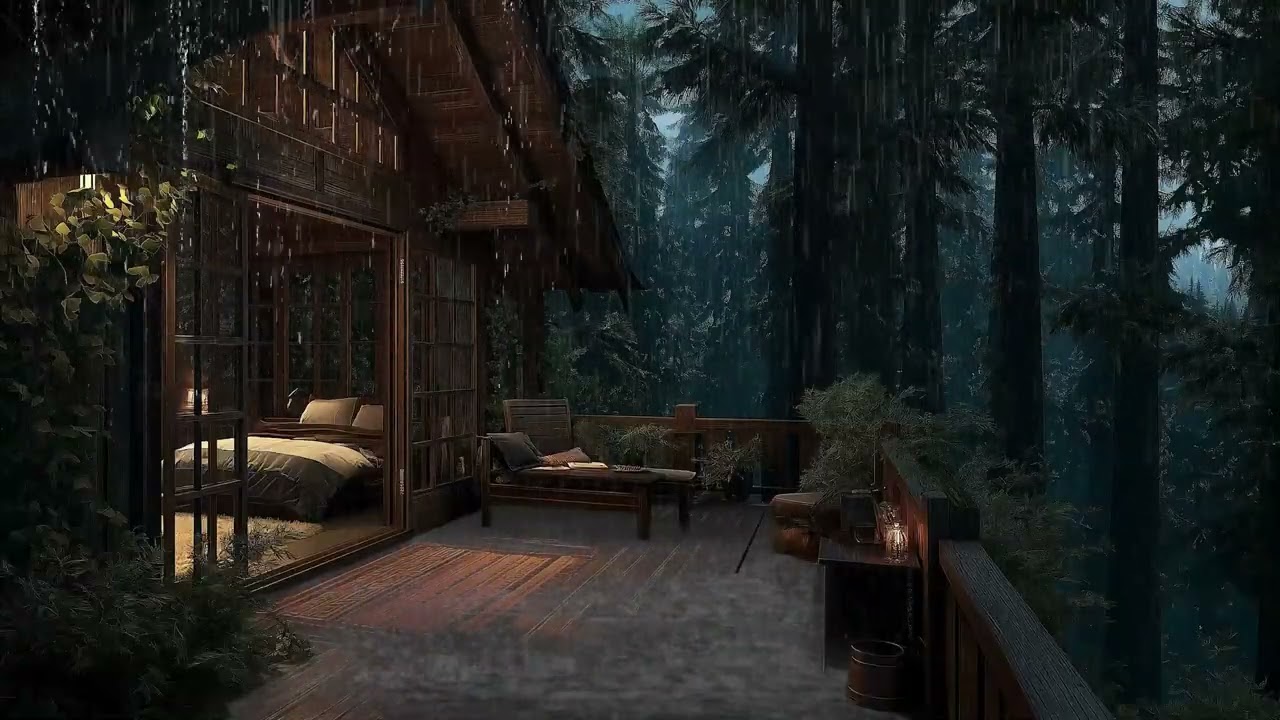 Forest Rain Ambience for Deep Sleep | Gentle Night Rain Sounds for Calm and Rest