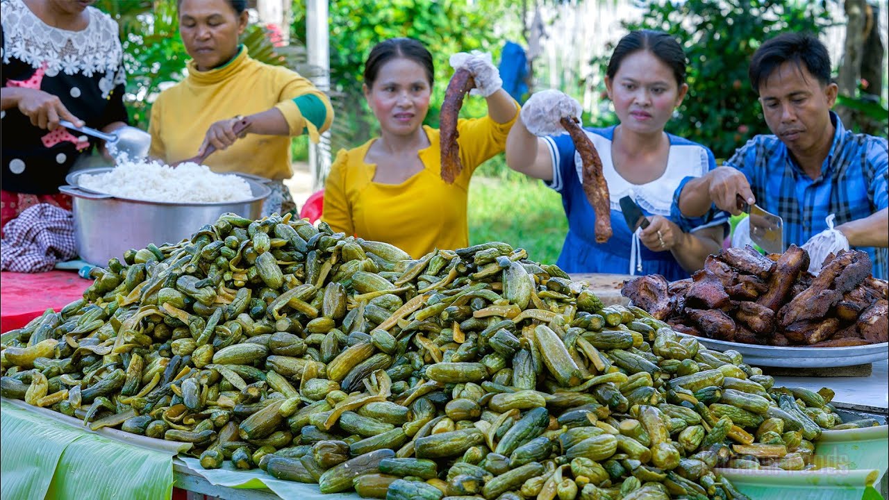 Amazing Making 190KG Cucumber Pickled To Donate With Primary School in Village - Fried Pork Belly