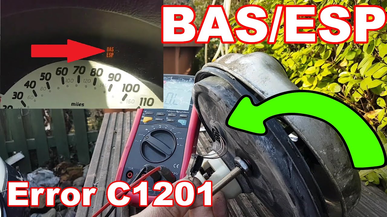Mercedes A170 W168 BAS/ESP light ON, brake release switch faults. Fault finding and repair.