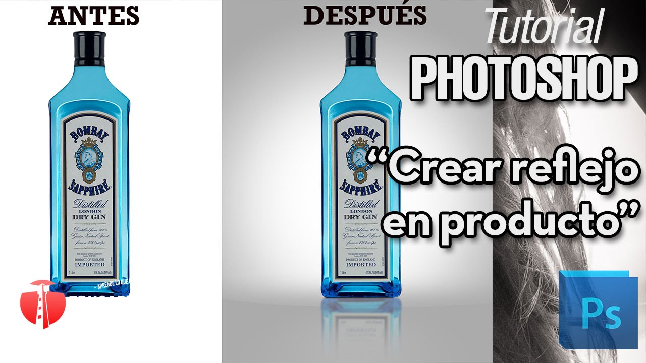 Crear reflejo en productos y efectos de terminación - Tutorial Photoshop