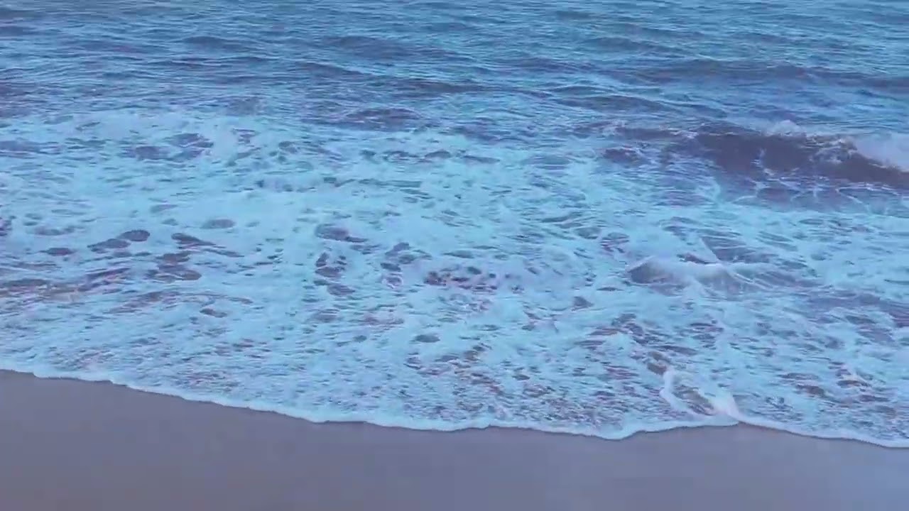 ASMR~for when u need immediate relaxation(beach visuals and sounds with layered mouth sounds)