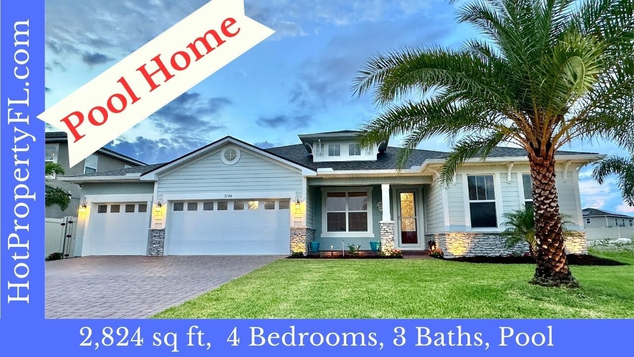 Paradise Found: Stunning Pool Home In Clermont, Fl! 2824 Sq Ft, 4 Beds/3 Baths - Just Sold