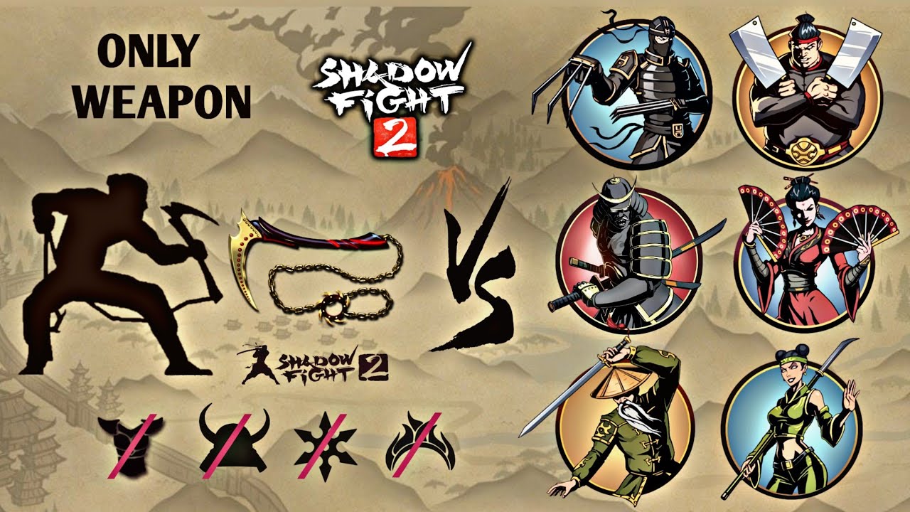 Shadow Fight 2 | Only Blood Reaper vs Bosses