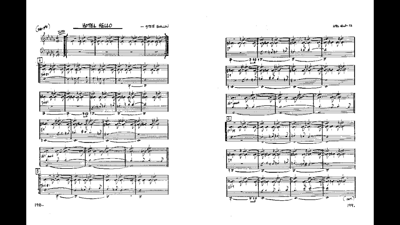 real book solo piano: hotel hello (Steve Swallow)