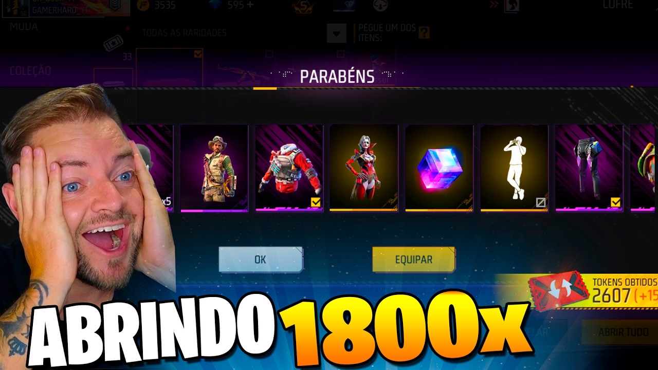 ABRI 1800 CAIXAS EM 4 CONTAS E ISSO ACONTECEU...