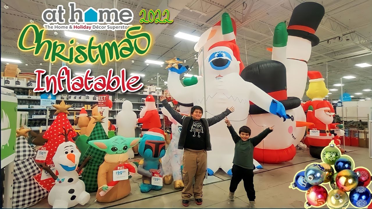 At Home Christmas INFLATABLES Decoration (Shopping☃Store Walkthrough Tour) 2022