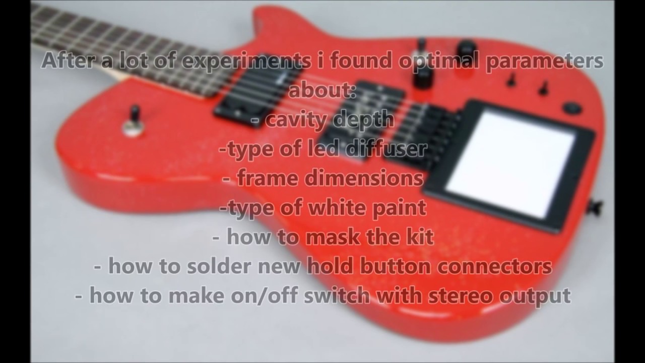 Make your Kaoss Pad guitar look like Matt Bellamy Mansons