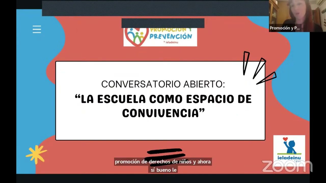 La escuela como espacio de convivencia Carina Kaplan    Programa Promoción y Prevención IELADEINU
