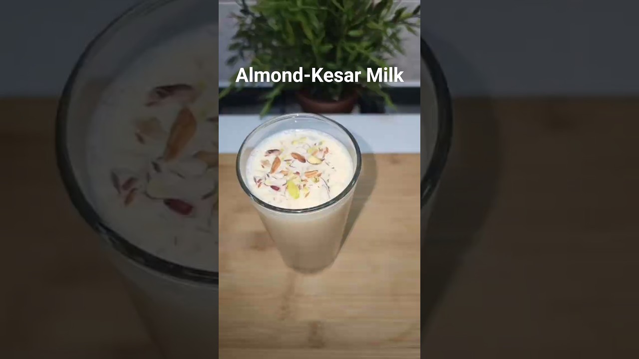 Warm, rich and full of flavour ✨Homemade Badam Kesar Milk  creamy, aromatic, perfect for evenings ❄️